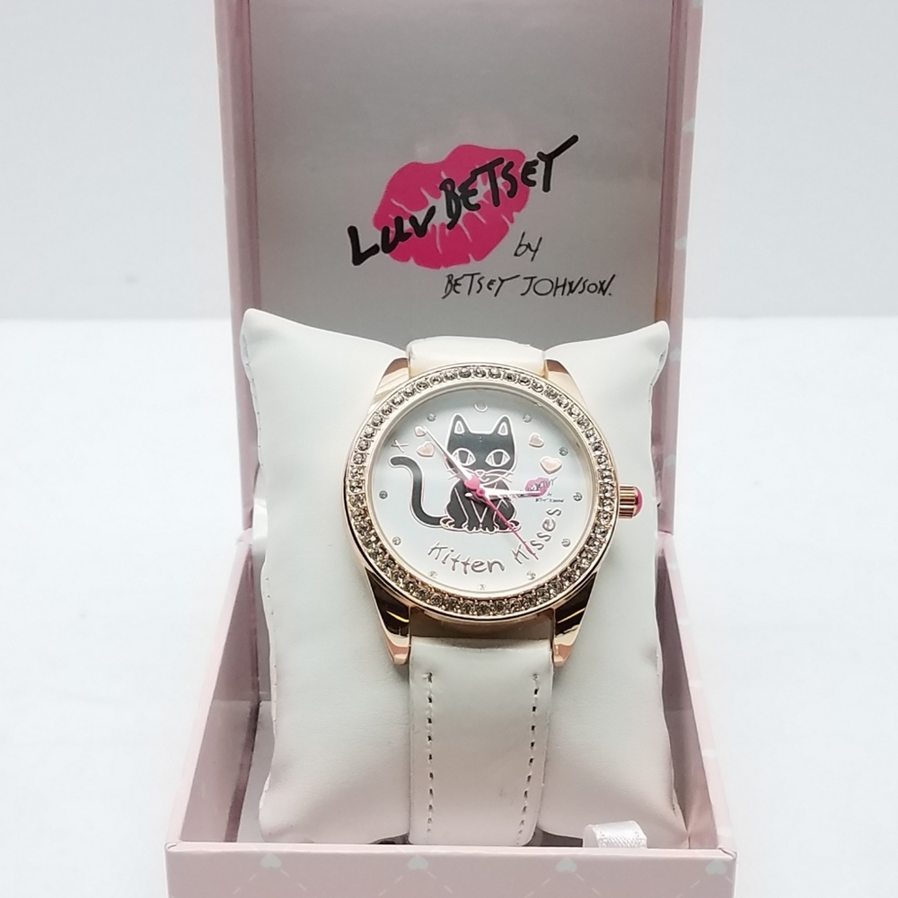 Betsey Johnson Kitten Cat Watch